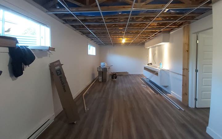 Finition de sous-sol et rénovation résidentielle à Québec